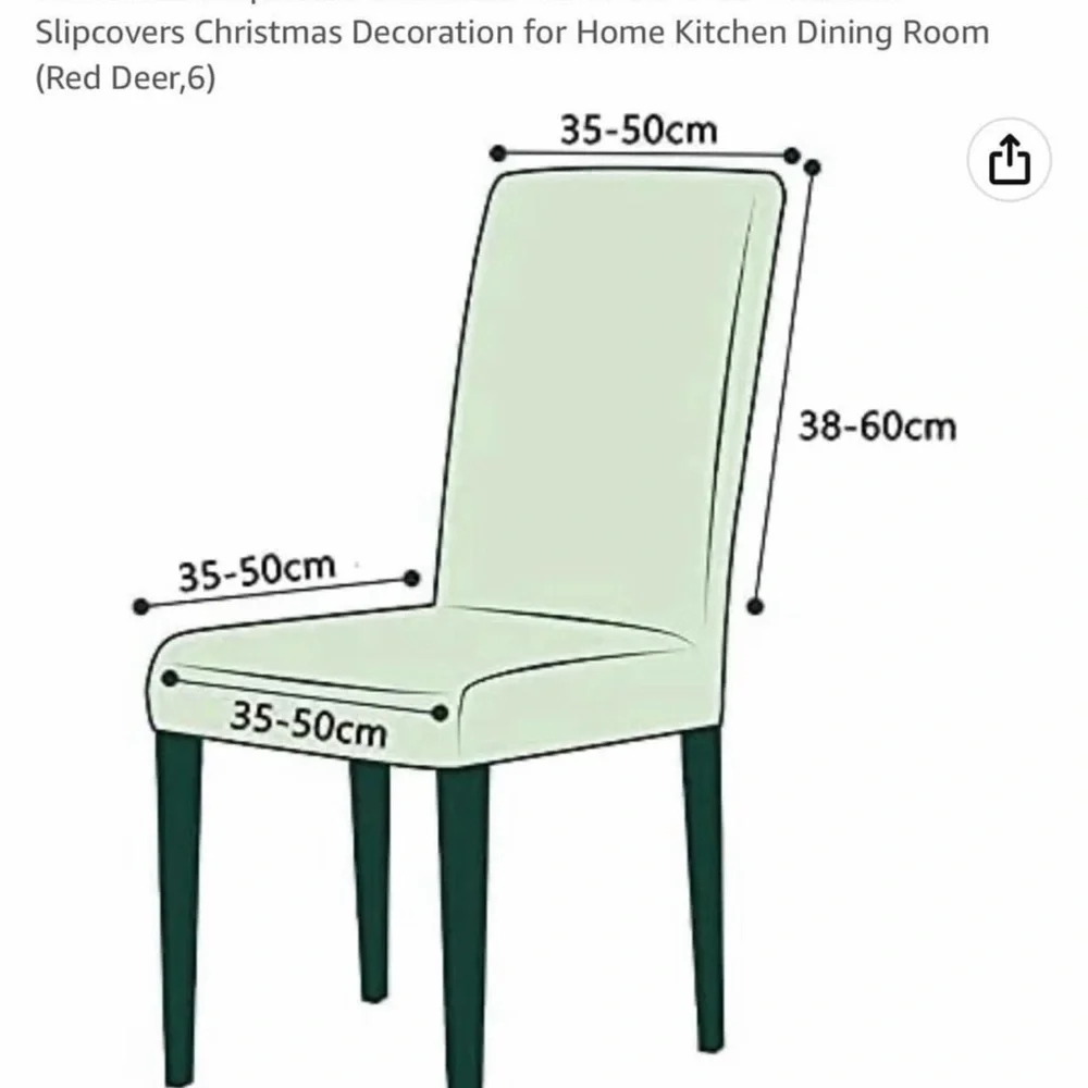 NEW (NIP)6 Piece Set Christmas Chair Covers